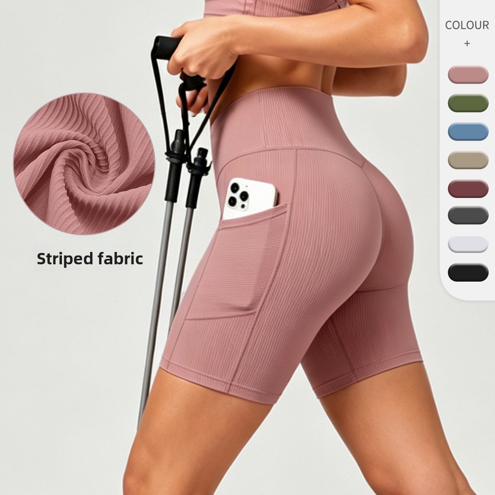 Crossfit Lifting - Women's yoga shorts cross waist tight