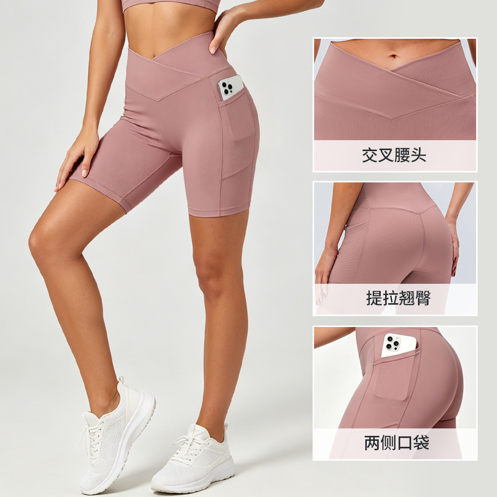 Women's yoga shorts cross wais - đánh giá và giá Crossfit Lifting