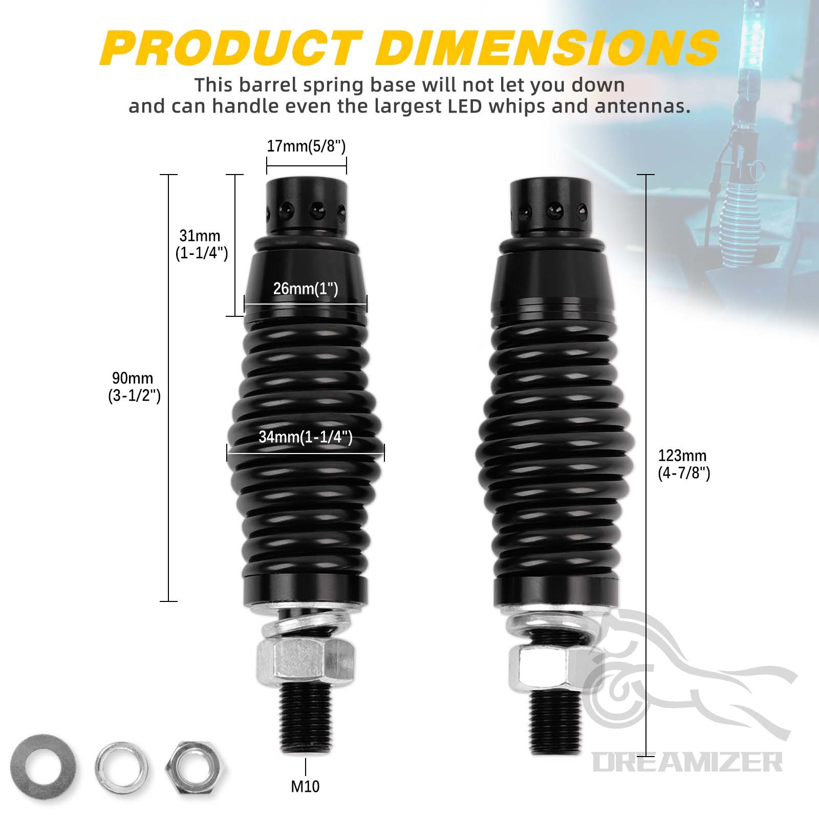 1 Pairs UTV Whip Lights Spring - đánh giá và giá Crossfit Lifting